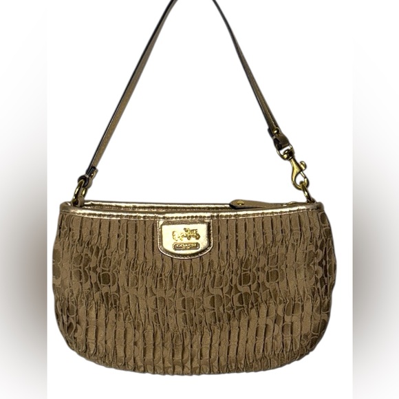 Coach Tan Pleated Bag - Picture 1 of 8
